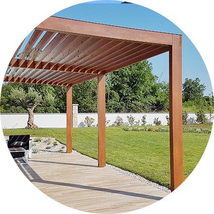 matiere pergola personnalisation